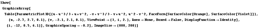 RowBox[{Show, [, RowBox[{RowBox[{GraphicsArray, [, RowBox[{RowBox[{Table, [, RowBox[{RowBox[{P ... wBox[{GraphicsSpacing, , RowBox[{-, 0.2}]}]}], ]}], ,, ImageSize {800, 200}}], ]}]