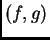 $ (f,g)$