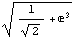 (1/2^(1/2) + ^3)^(1/2)