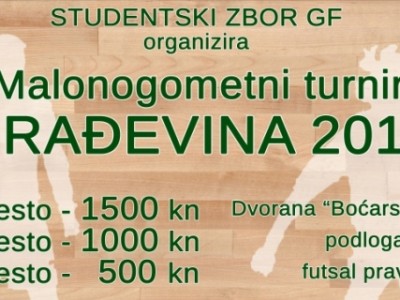 Počele prijave za malonogometni turnir “Građevina 2014″