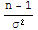 (n - 1)/σ^2