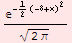 ^(-1/2 (-8 + x)^2)/(2 π)^(1/2)